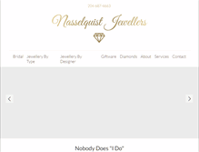 Tablet Screenshot of nasselquistjewellers.com